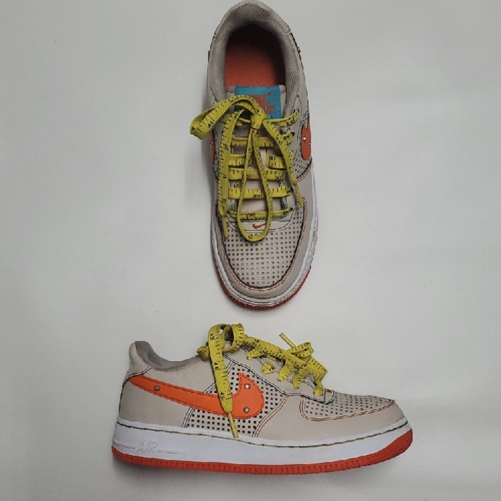 Nike Kids' Beige and Orange Sneakers